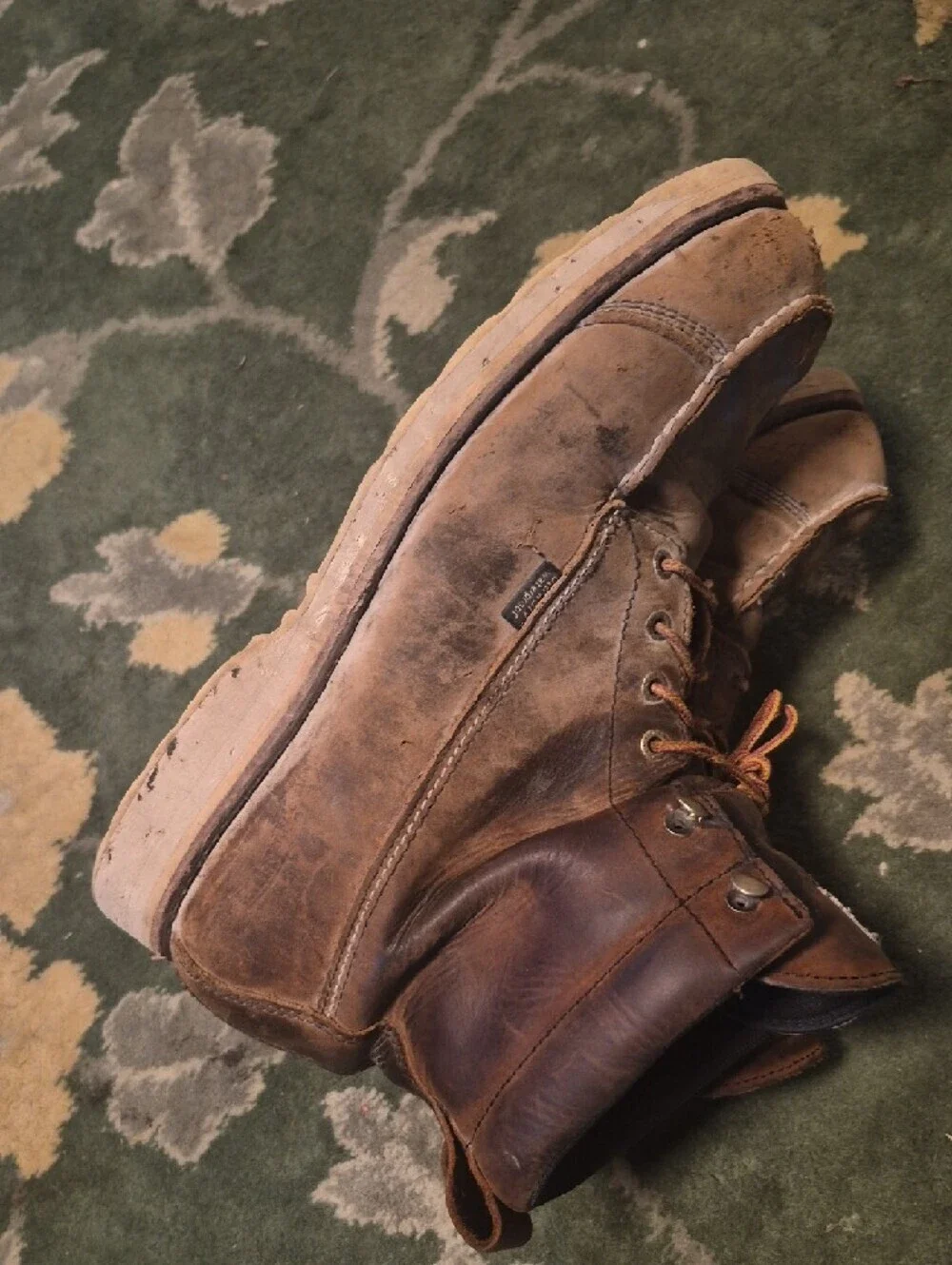 Irish Setter Brown Leather Lace-Up Work Boots